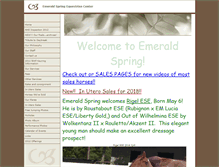 Tablet Screenshot of emeraldspringequestrian.com